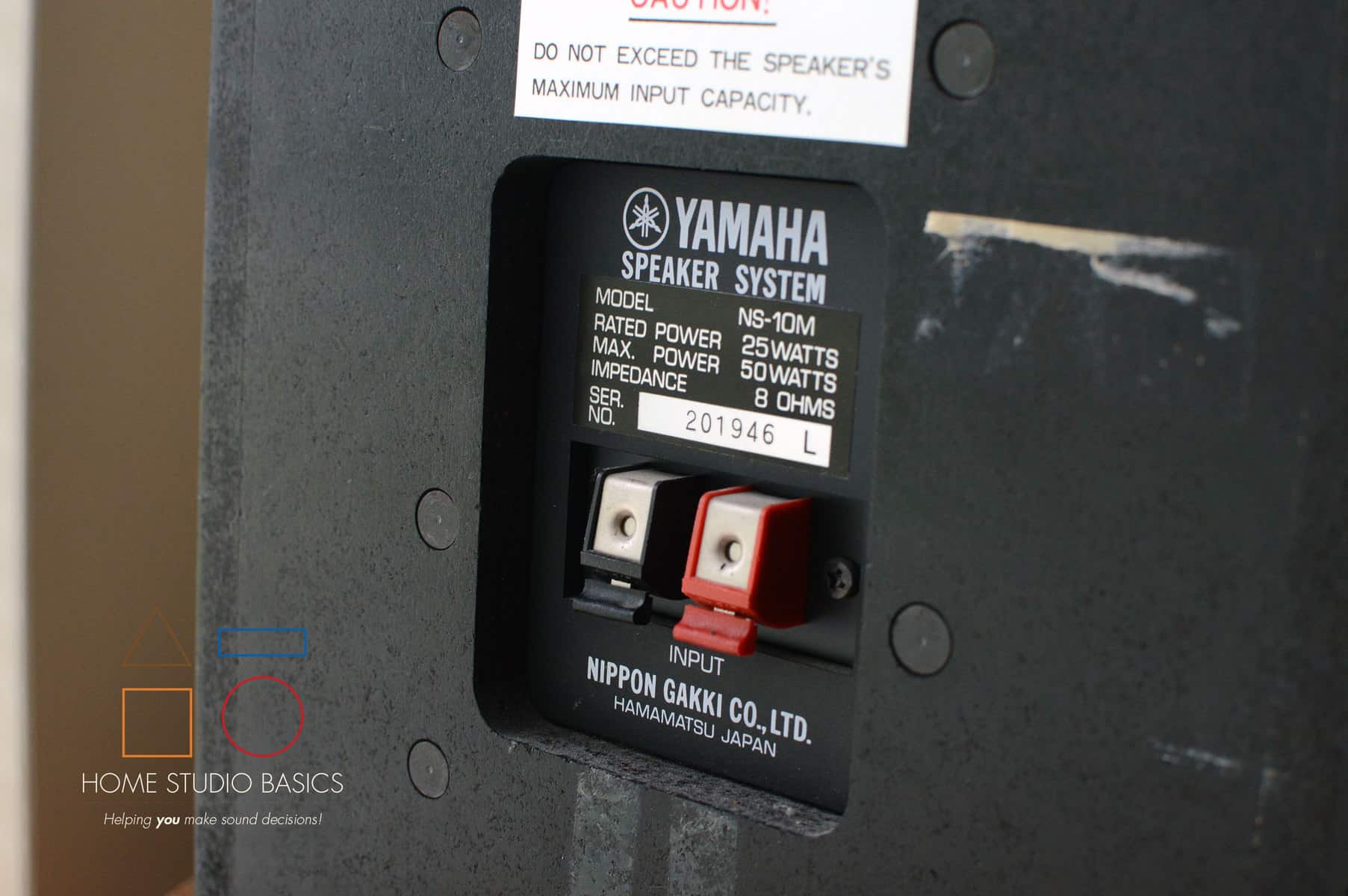 thumbnail image 2 of Yamaha NS10M Studio Speaker Left Cabinet – With Crossover And Tweeter Gasket, No Speakers 2 of 6